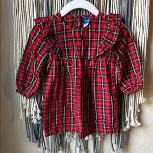 Old Navy Red Plaid Dress